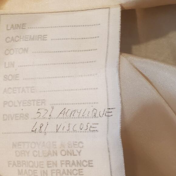 Gres Paris Acrylic Viscose Blend Elegant Designer Vintage Suit Sz 40 ~ Sz 2 US - Picture 9 of 16